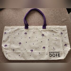 Everyday Dose Mushroom Coffee Canvas Tote Bag